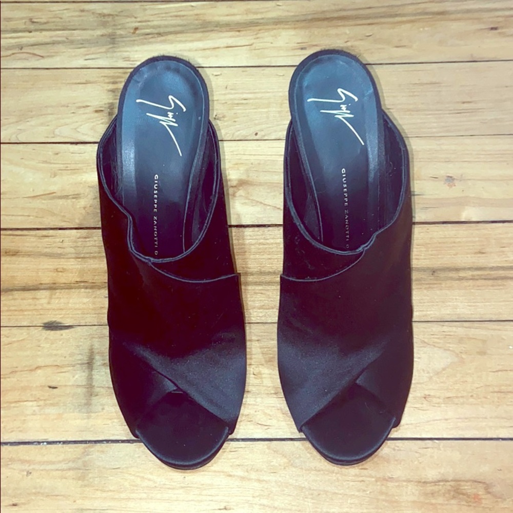 Guiseppe Zanotti Satin Mule Heels